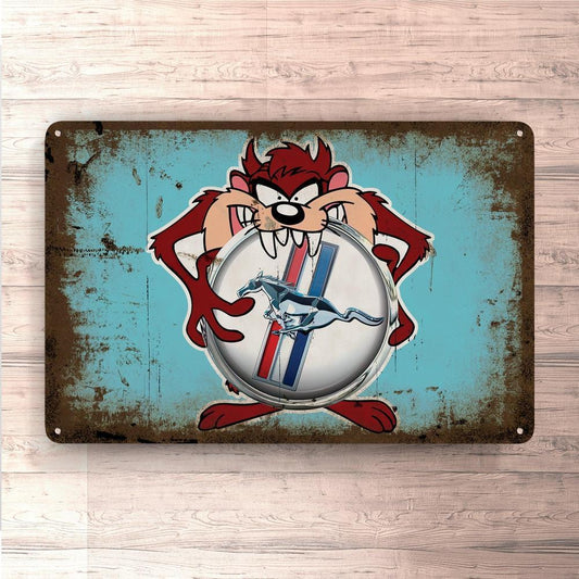 Ford Mustang Taz Vintage Skilte, Musemåtte, Dørmåtte , Plakat-Skilte-Ford-Garage Culture Shop- garage - man cave - merchandise