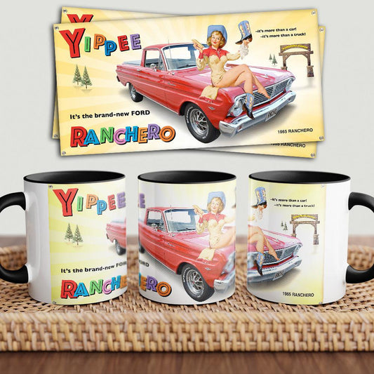 Ford Ranchero "To Toner" Vintage Keramisk Krus-Krus-Ford-Garage Culture Shop- garage - man cave - merchandise