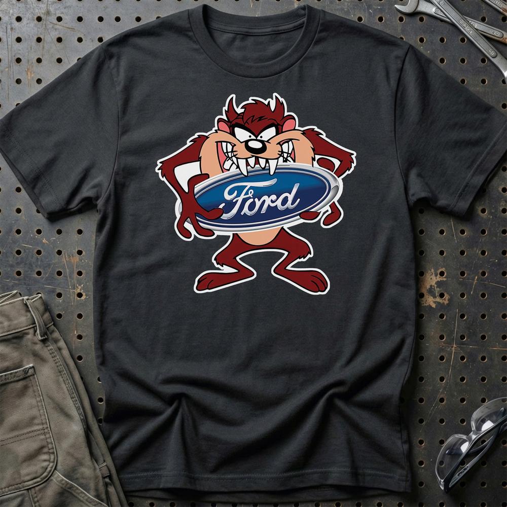 Ford TAZ T-Shirt-Beklædning-Ford-Sort-S-Garage Culture Shop- garage - man cave - merchandise