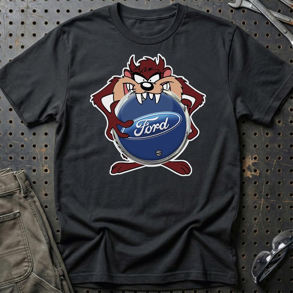 Ford TAZ T-Shirt-Beklædning-Ford-Sort-S-Garage Culture Shop- garage - man cave - merchandise