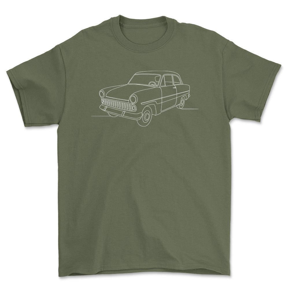 Ford Taunus 12m 1962 - One Line Style Unisex T-Shirt-Beklædning-Ford-Garage Culture Shop- garage - man cave - merchandise