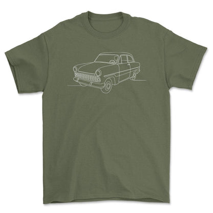 Ford Taunus 12m 1962 - One Line Style Unisex T-Shirt-Beklædning-Ford-Garage Culture Shop- garage - man cave - merchandise