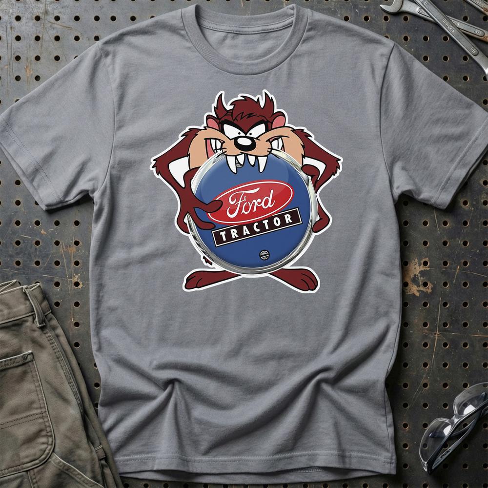 Ford Tractor TAZ T-Shirt-Beklædning-Ford-Grå Sport-S-Garage Culture Shop- garage - man cave - merchandise