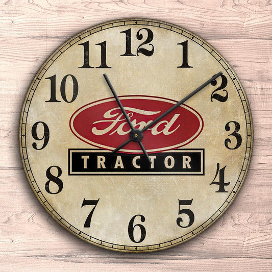Ford Tractor Vægur Rundt-Clock-Ford Tractor-Garage Culture Shop- garage - man cave - merchandise