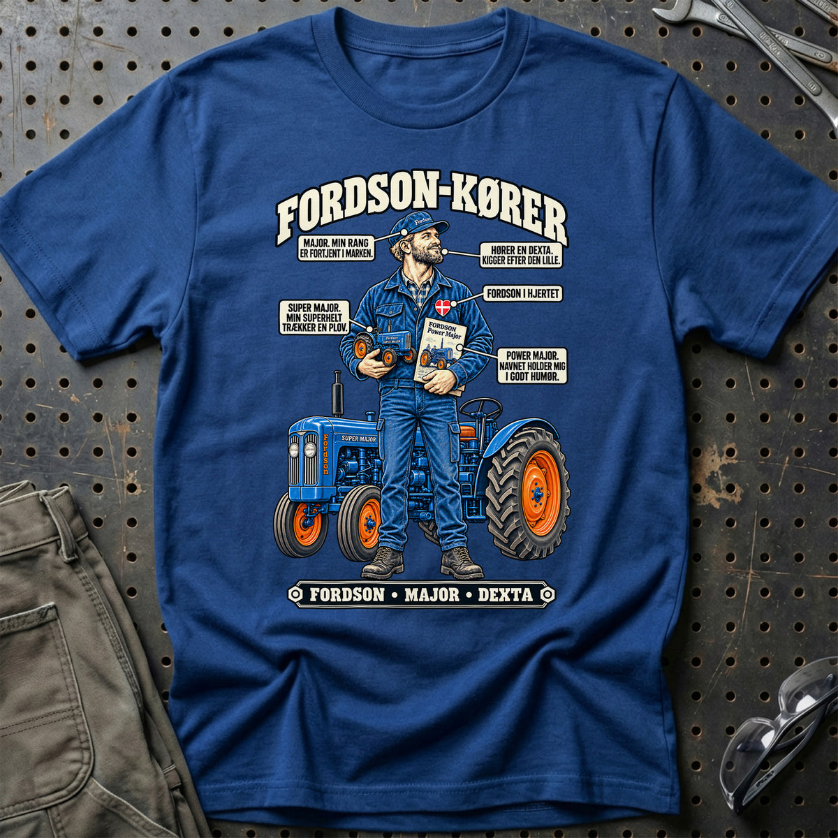 
Fordson-Kører T-Shirt – Blå Royal