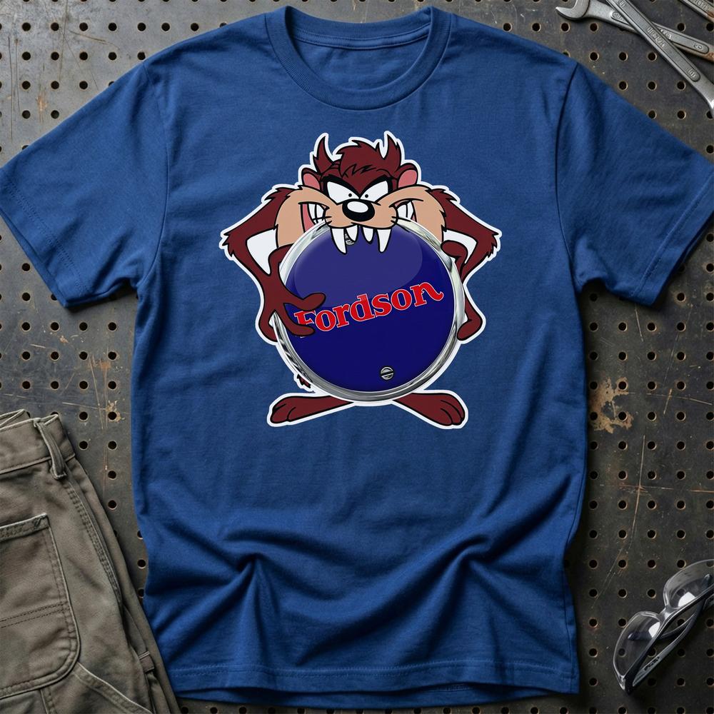 Fordson TAZ T-Shirt-Beklædning-Fordson-Blå Royal-S-Garage Culture Shop- garage - man cave - merchandise