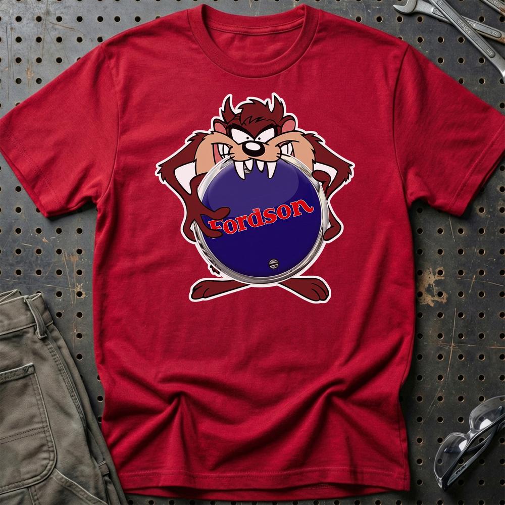Fordson TAZ T-Shirt-Beklædning-Fordson-Rød-S-Garage Culture Shop- garage - man cave - merchandise