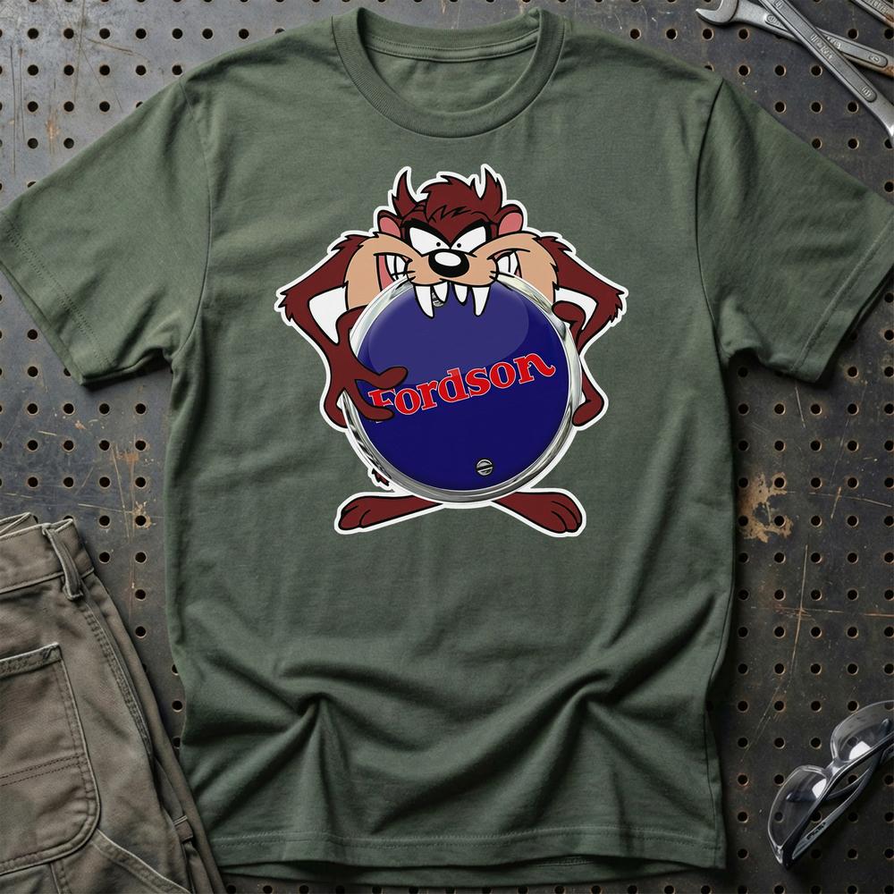 Fordson TAZ T-Shirt-Beklædning-Fordson-Grøn Militær-S-Garage Culture Shop- garage - man cave - merchandise