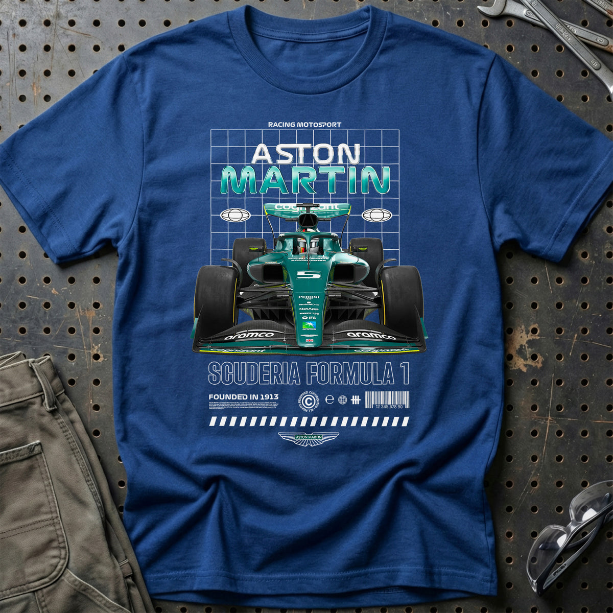 
Formula 1 Aston Martin T-Shirt – Blå Royal