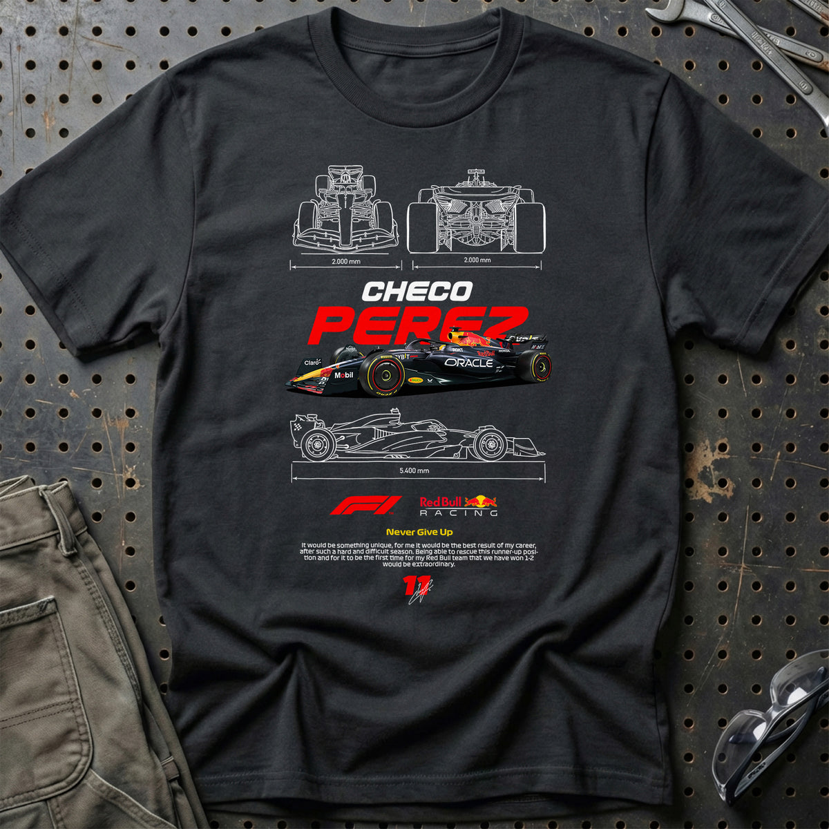 
Formula 1 Checo Perez T-Shirt – Sort