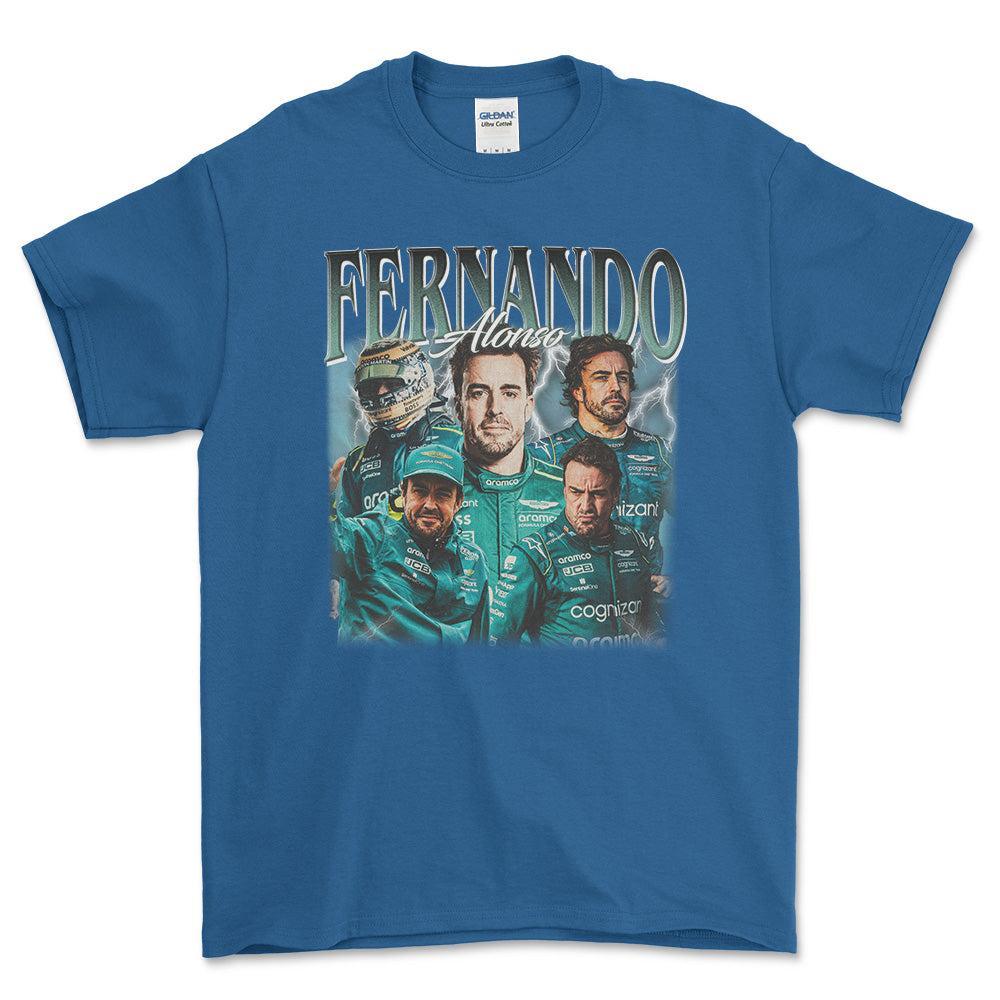 Formula 1 Fernardo Alonso T-Shirt-Beklædning-Formula 1-Blå Royal-S-Garage Culture Shop- garage - man cave - merchandise