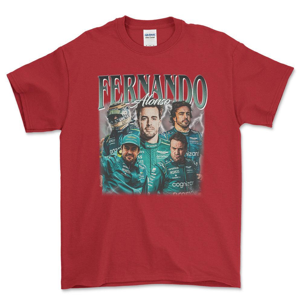 Formula 1 Fernardo Alonso T-Shirt-Beklædning-Formula 1-Rød-S-Garage Culture Shop- garage - man cave - merchandise