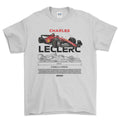 Formula 1 Leclerc T-Shirt-Beklædning-Formula 1-Hvid-S-Garage Culture Shop- garage - man cave - merchandise