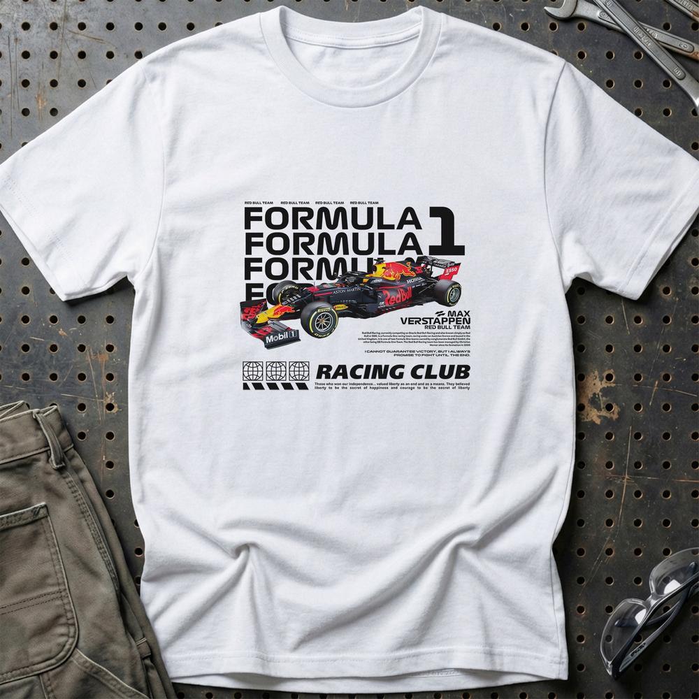 Formula 1 Max Verstappen T-Shirt-Beklædning-Formula 1-Hvid-S-Garage Culture Shop- garage - man cave - merchandise