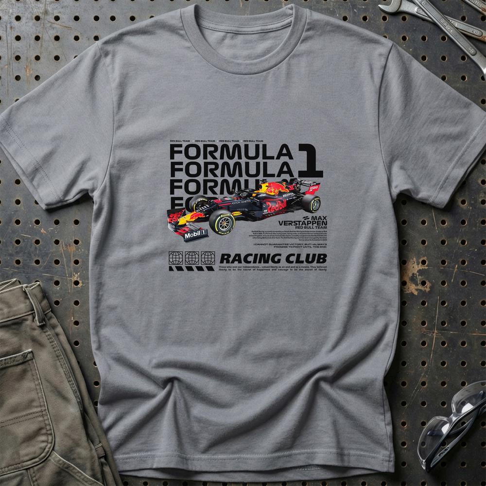 Formula 1 Max Verstappen T-Shirt-Beklædning-Formula 1-Grå Sport-S-Garage Culture Shop- garage - man cave - merchandise