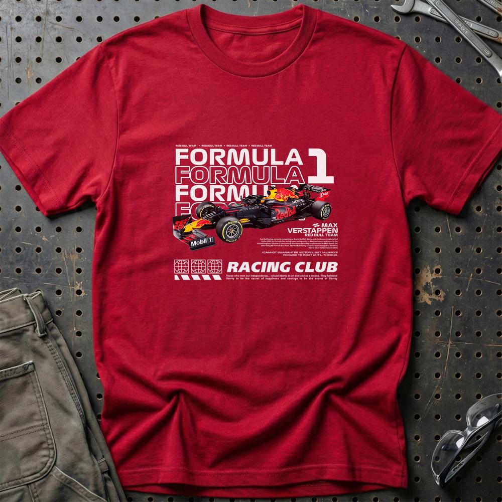 Formula 1 Max Verstappen T-Shirt-Beklædning-Formula 1-Rød-S-Garage Culture Shop- garage - man cave - merchandise