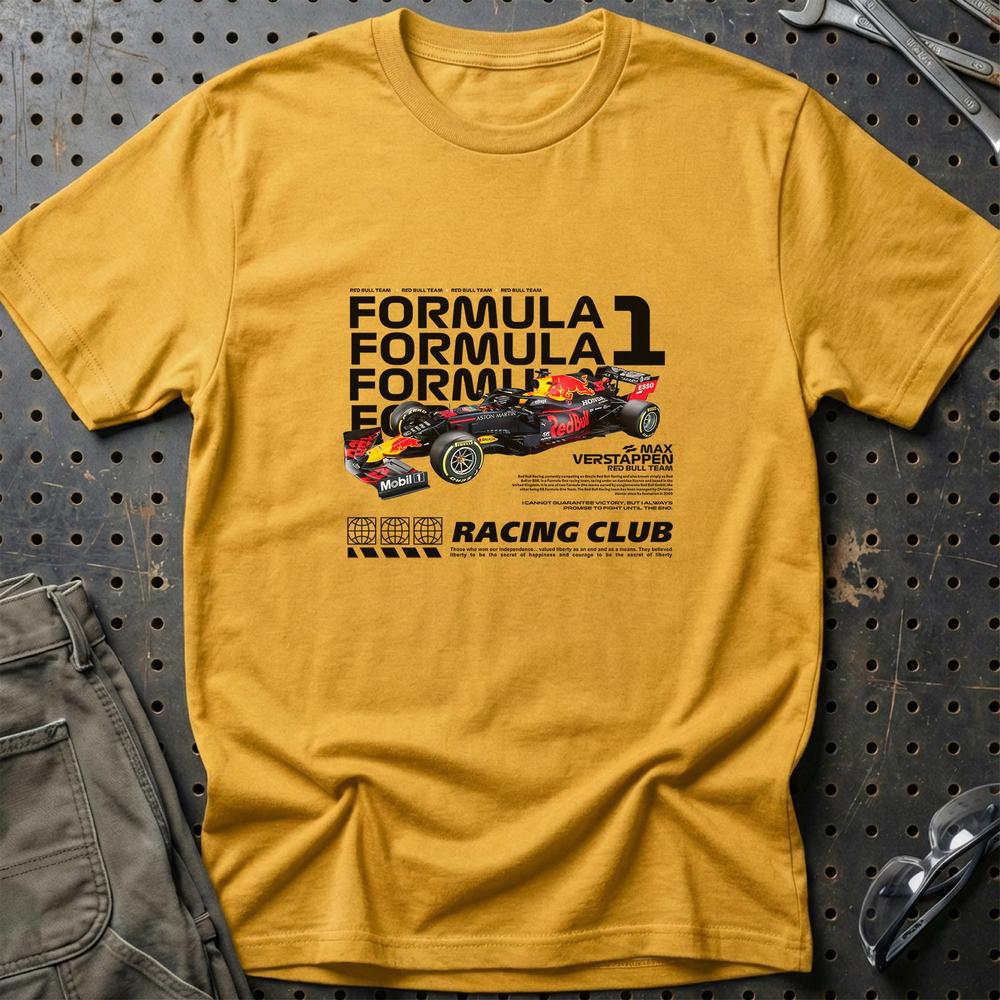 Formula 1 Max Verstappen T-Shirt-Beklædning-Formula 1-Guld-S-Garage Culture Shop- garage - man cave - merchandise