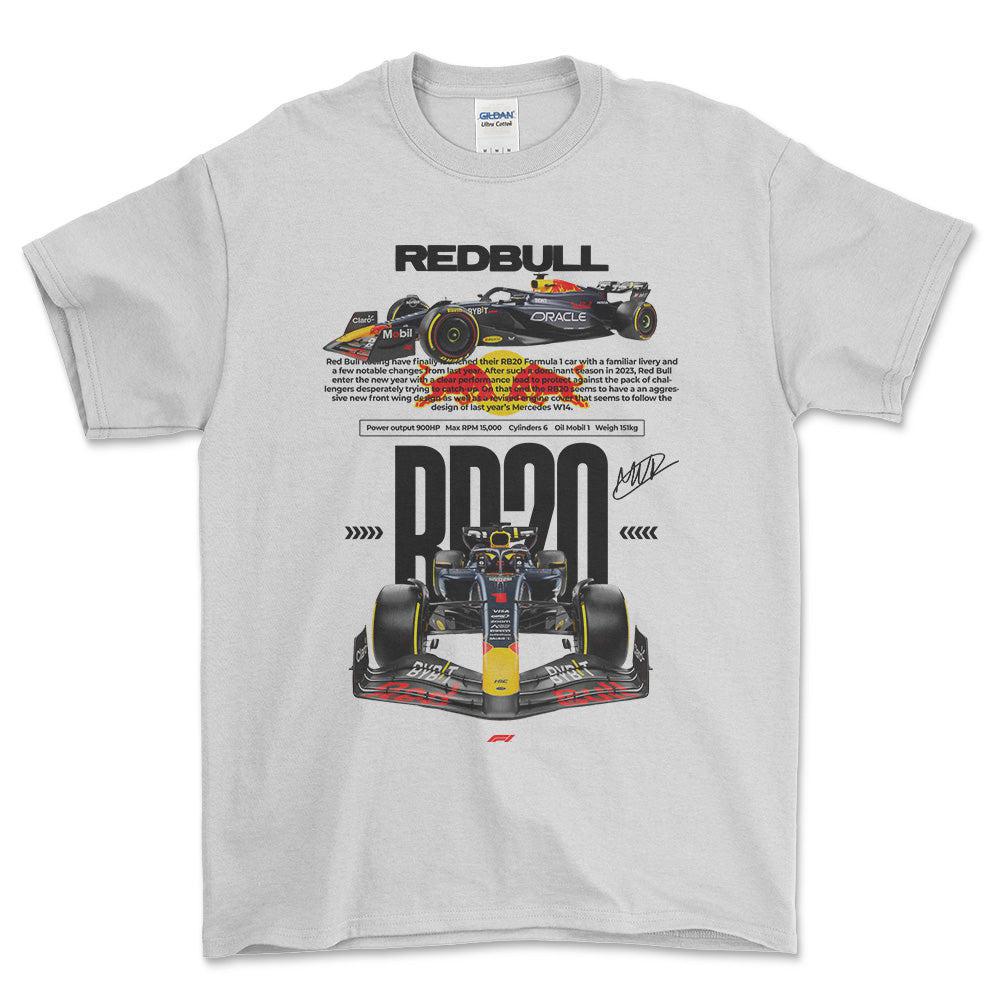 Formula 1 RB20T-Shirt-Beklædning-Formula 1-Hvid-S-Garage Culture Shop- garage - man cave - merchandise