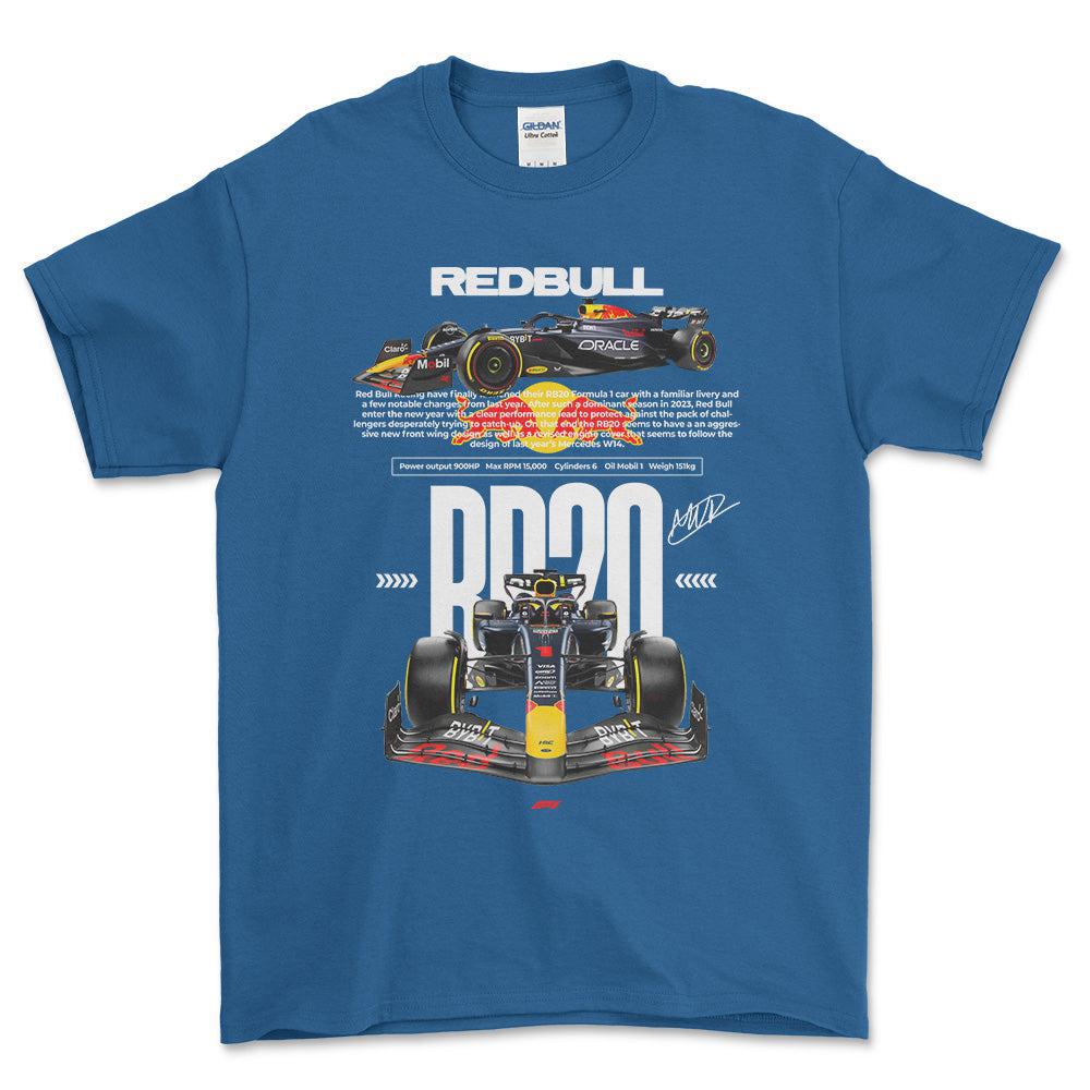 Formula 1 RB20T-Shirt-Beklædning-Formula 1-Blå Royal-S-Garage Culture Shop- garage - man cave - merchandise