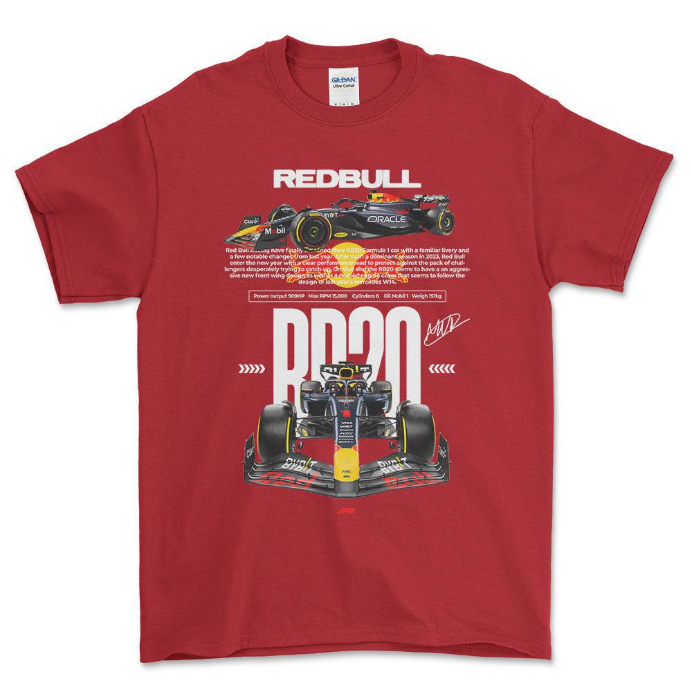 Formula 1 RB20T-Shirt-Beklædning-Formula 1-Rød-S-Garage Culture Shop- garage - man cave - merchandise