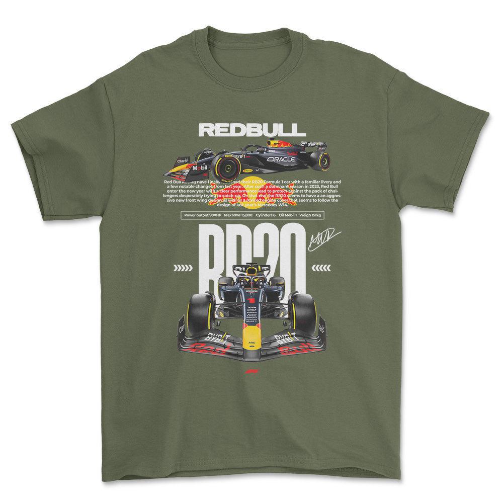 Formula 1 RB20T-Shirt-Beklædning-Formula 1-Grøn Militær-S-Garage Culture Shop- garage - man cave - merchandise