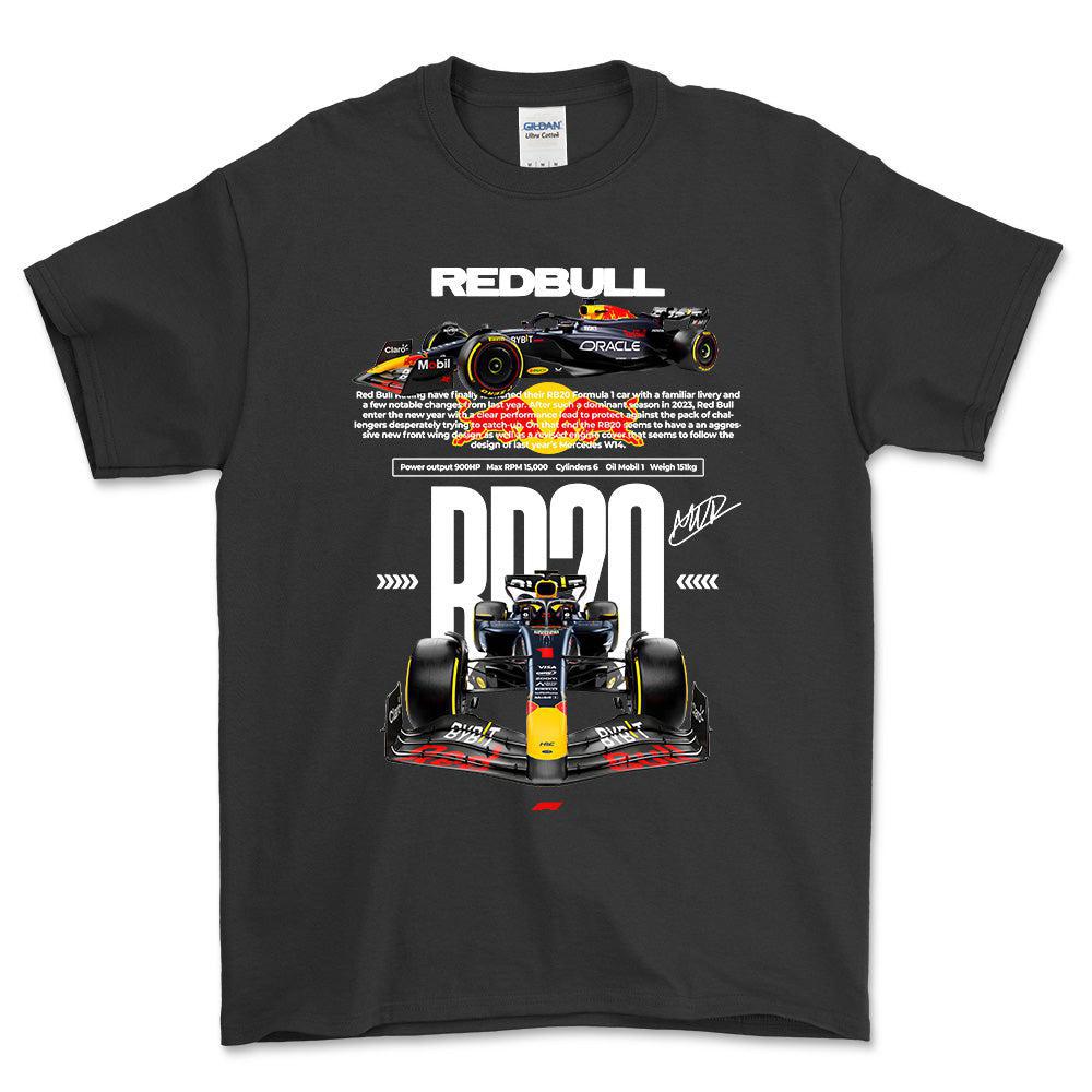 Formula 1 RB20T-Shirt-Beklædning-Formula 1-Sort-S-Garage Culture Shop- garage - man cave - merchandise