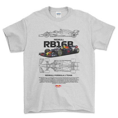 Formula 1 Red Bull - Unisex T-Shirt , Bomuld-Beklædning-Formula 1-Hvid-S-Forside-Garage Culture Shop- garage - man cave - merchandise