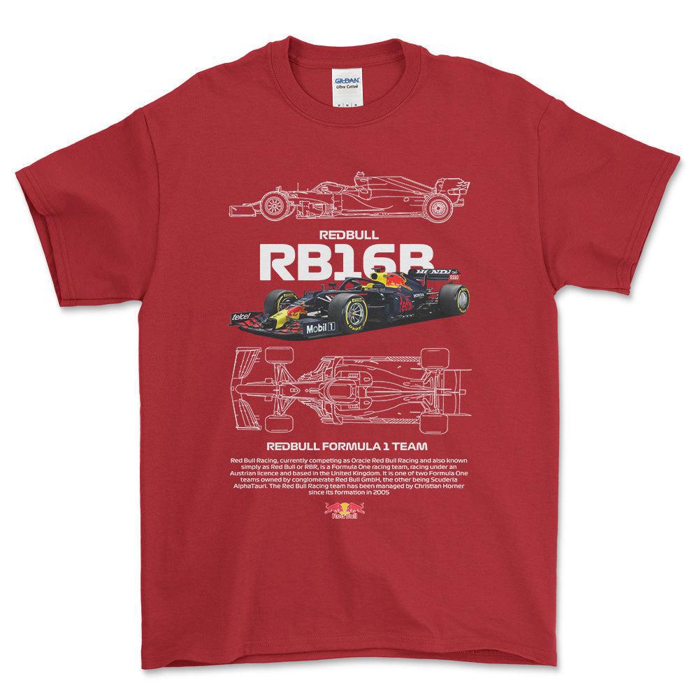 Formula 1 Red Bull - Unisex T-Shirt , Bomuld-Beklædning-Formula 1-Rød-S-Forside-Garage Culture Shop- garage - man cave - merchandise