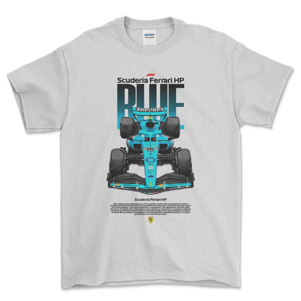 Formula 1 Scuderia Ferrari - Unisex T-Shirt , Bomuld-Beklædning-Formula 1-Hvid-S-Forside-Garage Culture Shop- garage - man cave - merchandise