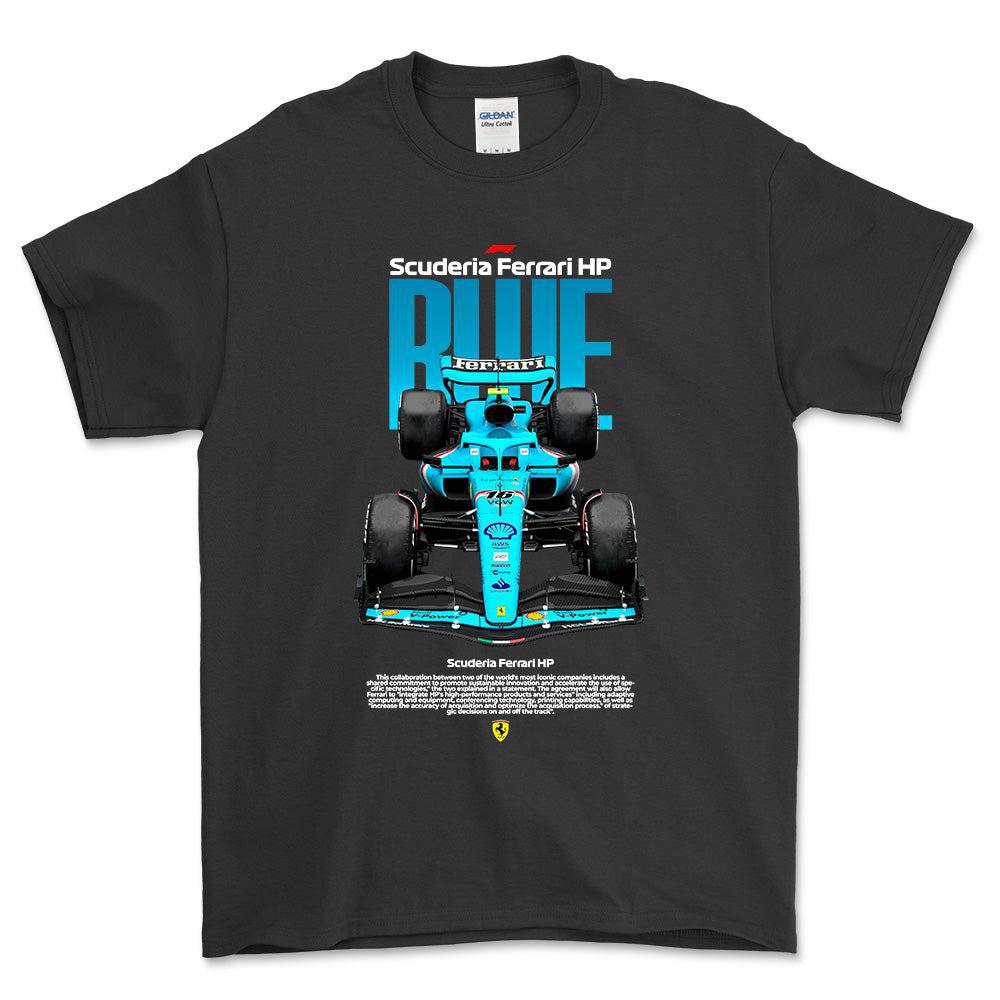Formula 1 Scuderia Ferrari - Unisex T-Shirt , Bomuld-Beklædning-Formula 1-Sort-S-Forside-Garage Culture Shop- garage - man cave - merchandise