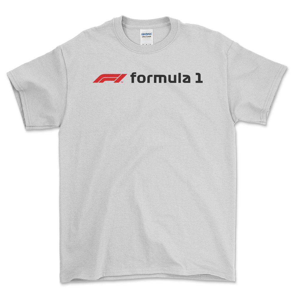 Formula 1 - Unisex T-Shirt , Bomuld-Beklædning-Formula 1-Hvid-S-Forside-Garage Culture Shop- garage - man cave - merchandise