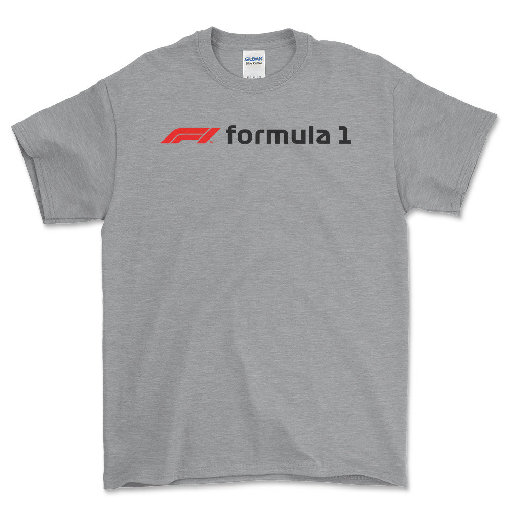 Formula 1 - Unisex T-Shirt , Bomuld-Beklædning-Formula 1-Grå Sport-S-Forside-Garage Culture Shop- garage - man cave - merchandise