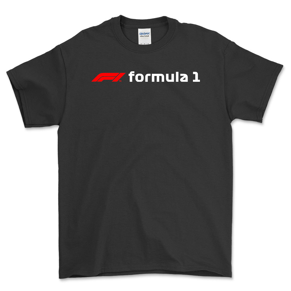 Formula 1 - Unisex T-Shirt , Bomuld-Beklædning-Formula 1-Sort-S-Forside-Garage Culture Shop- garage - man cave - merchandise