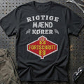 Fortschirt Rigtige Mænd Kører T-Shirt-Beklædning-Fortschritt-Sort-S-Garage Culture Shop- garage - man cave - merchandise