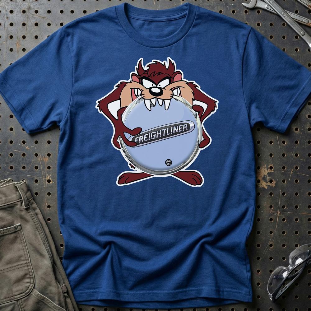 Freightliner TAZ T-Shirt-Beklædning-Freightliner-Blå Royal-S-Garage Culture Shop- garage - man cave - merchandise