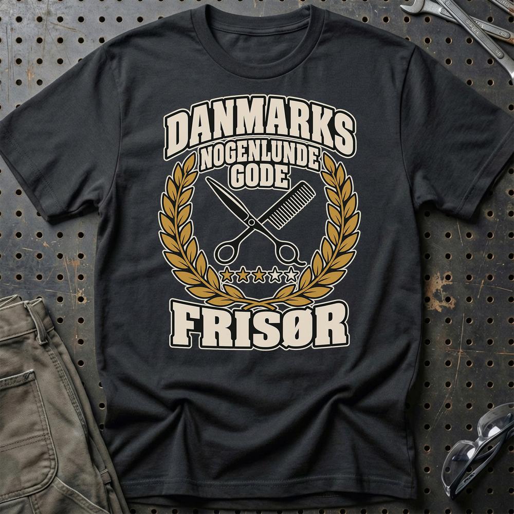 
Produktbillede af Frisør – Danmarks Nogenlunde Gode T-Shirt