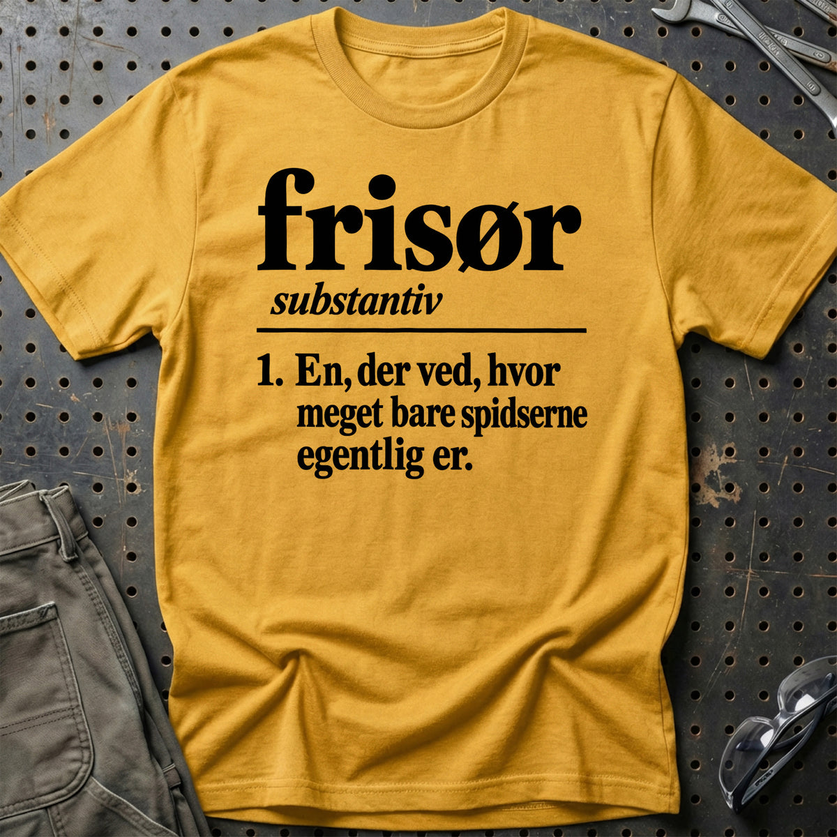 
Frisør – Definition T-Shirt – Guld