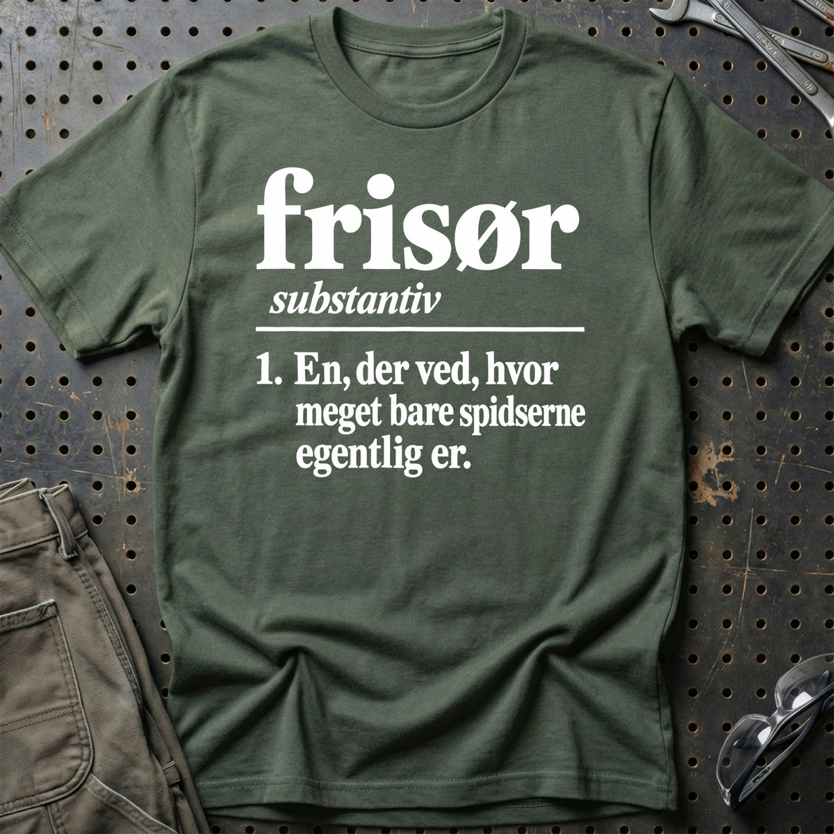 
Frisør – Definition T-Shirt – Grøn Militær