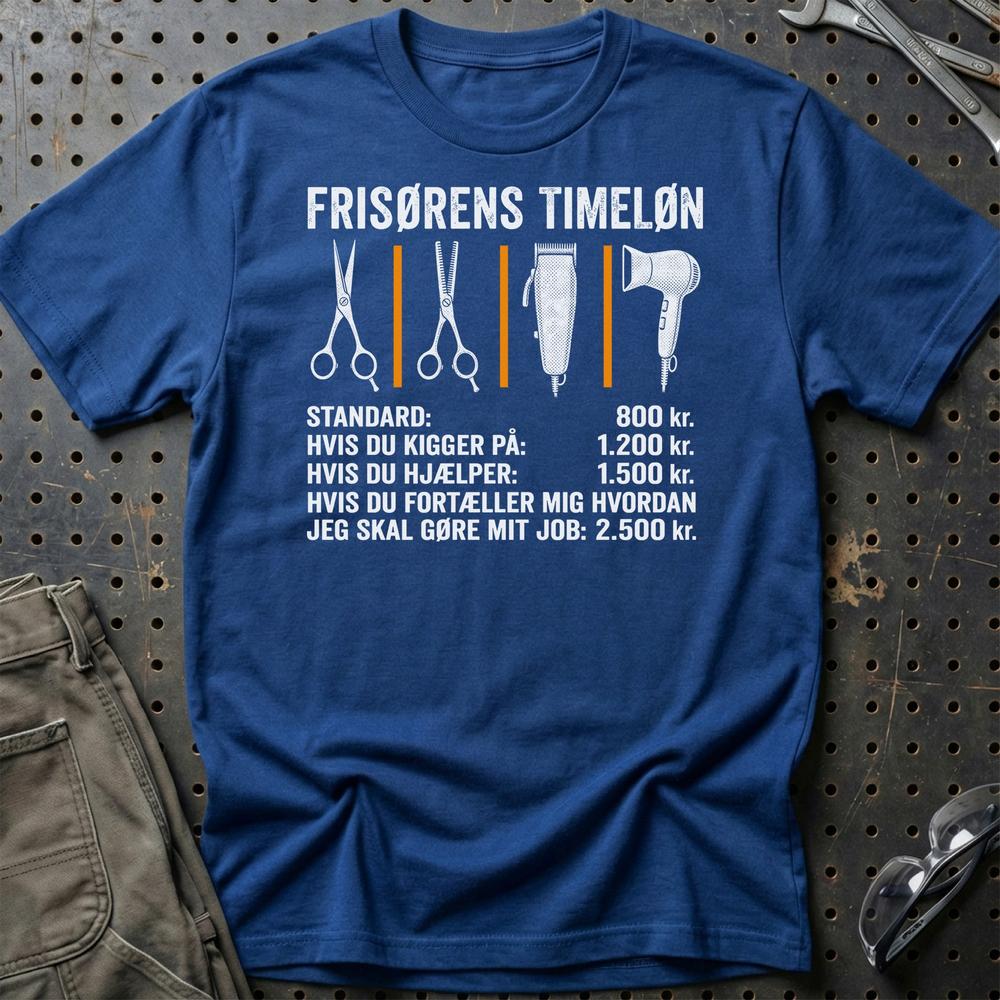 
Produktbillede af Frisørens Timeløn T-Shirt