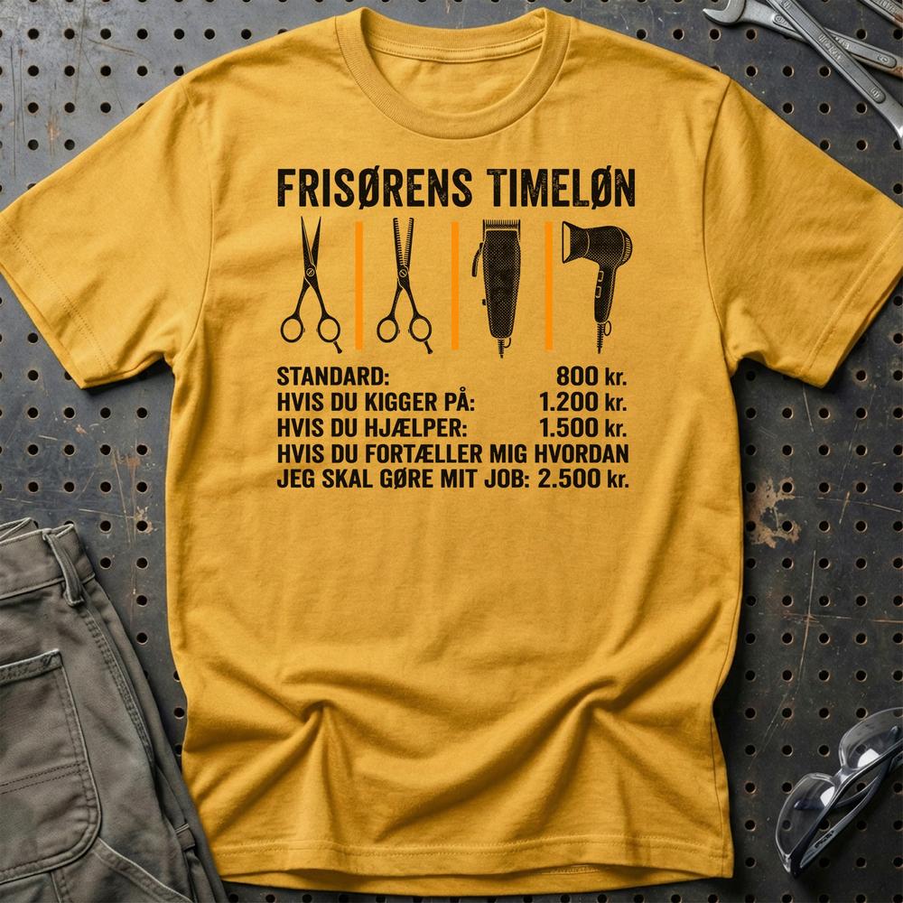 
Produktbillede af Frisørens Timeløn T-Shirt