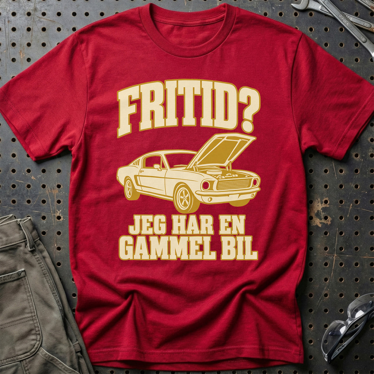 
Produktbillede af Fritid jeg har en gammel bil T-Shirt