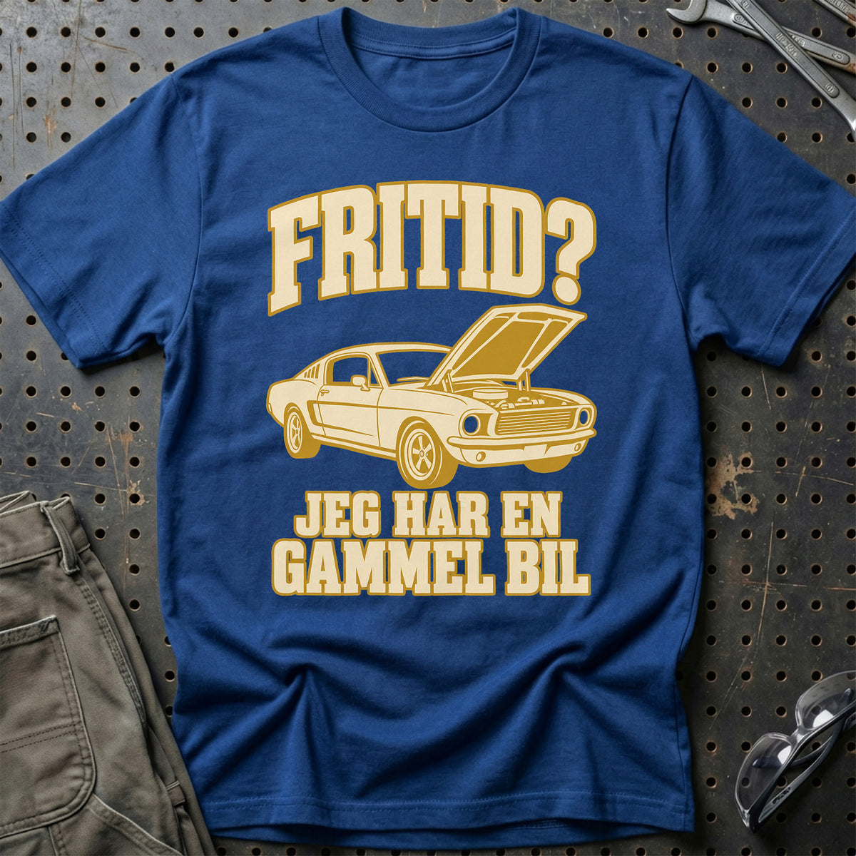 
Produktbillede af Fritid jeg har en gammel bil T-Shirt