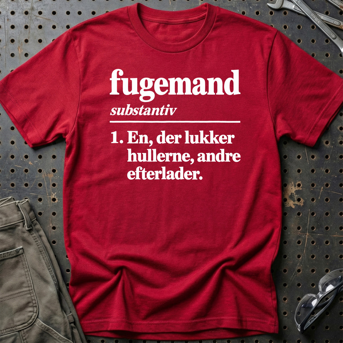 
Fugemand – Definition T-Shirt – Rød