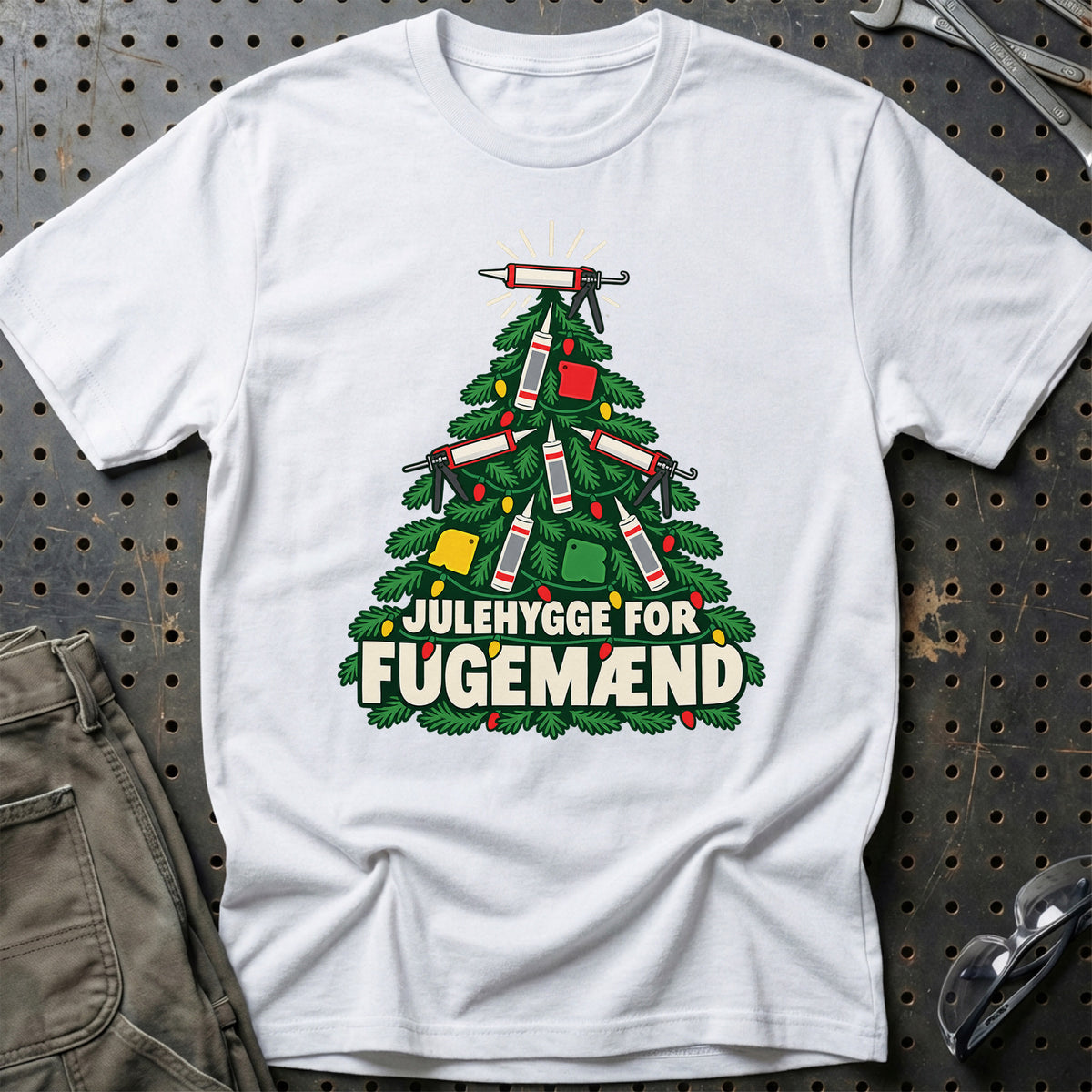 
Fugemand – Julehygge – Unisex T-Shirt – Hvid