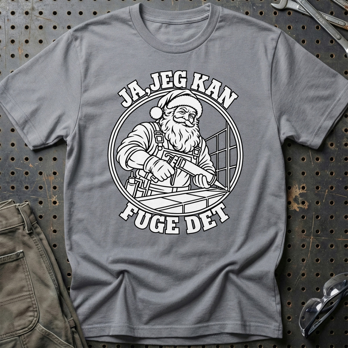 
Fugemand – Santa Kan Det – Jul T-Shirt – Grå Sport