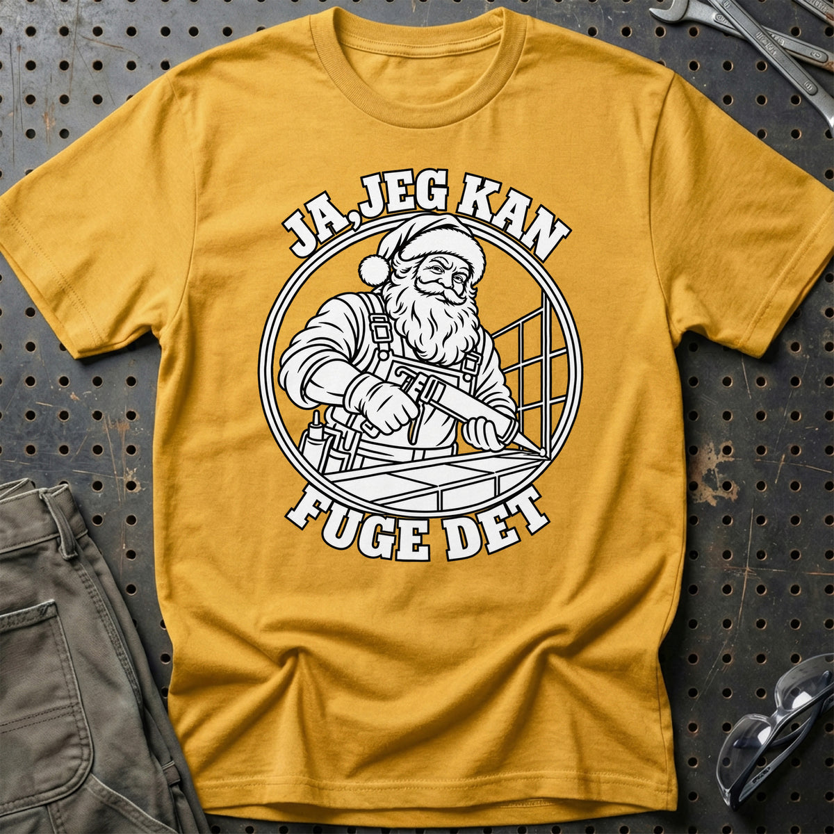 
Fugemand – Santa Kan Det – Jul T-Shirt – Guld