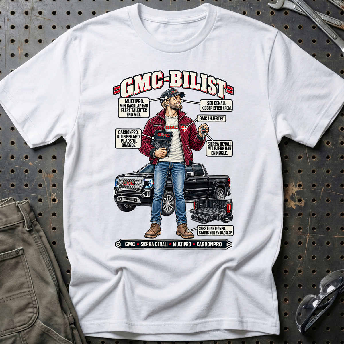 
GMC-Bilist T-Shirt – Hvid