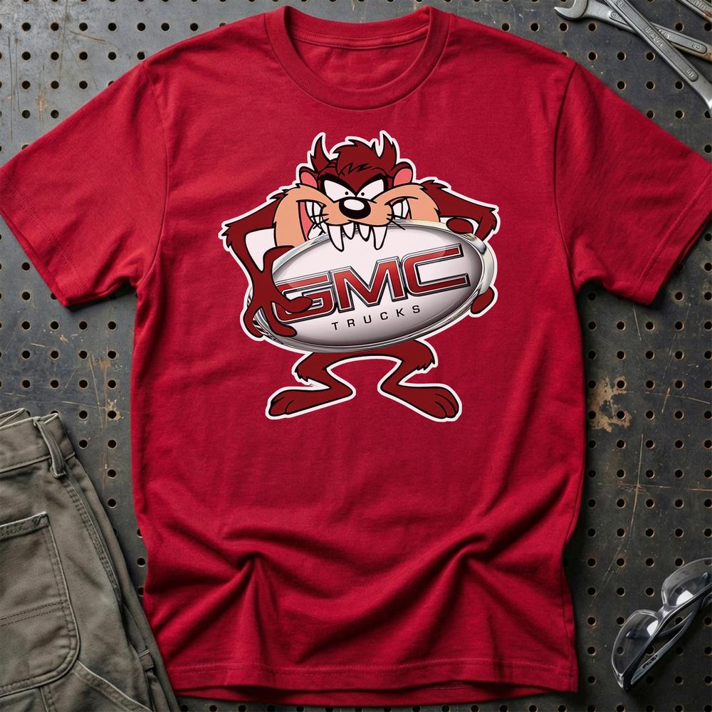 GMC TAZ T-Shirt-Beklædning-GMC-Rød-S-Garage Culture Shop- garage - man cave - merchandise