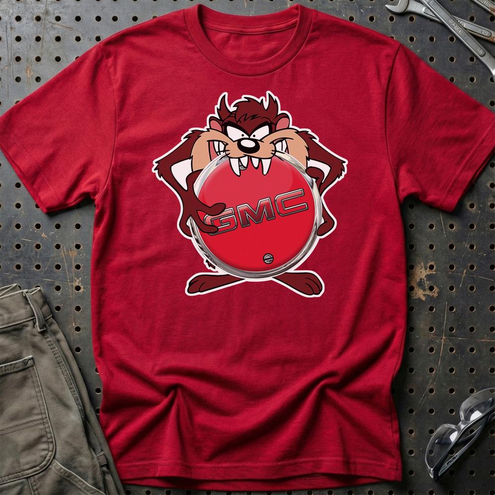 GMC TAZ T-Shirt-Beklædning-GMC-Rød-S-Garage Culture Shop- garage - man cave - merchandise