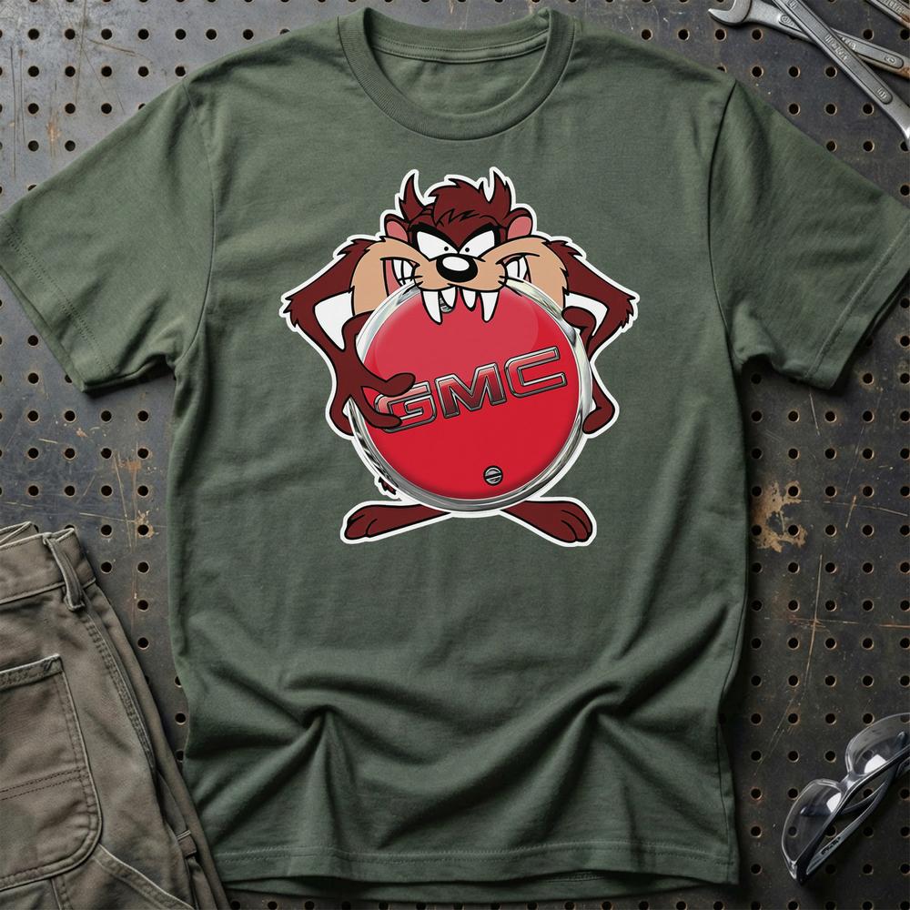GMC TAZ T-Shirt-Beklædning-GMC-Grøn Militær-S-Garage Culture Shop- garage - man cave - merchandise